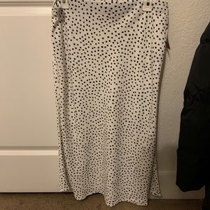 Black & White Polka Dot Skirt